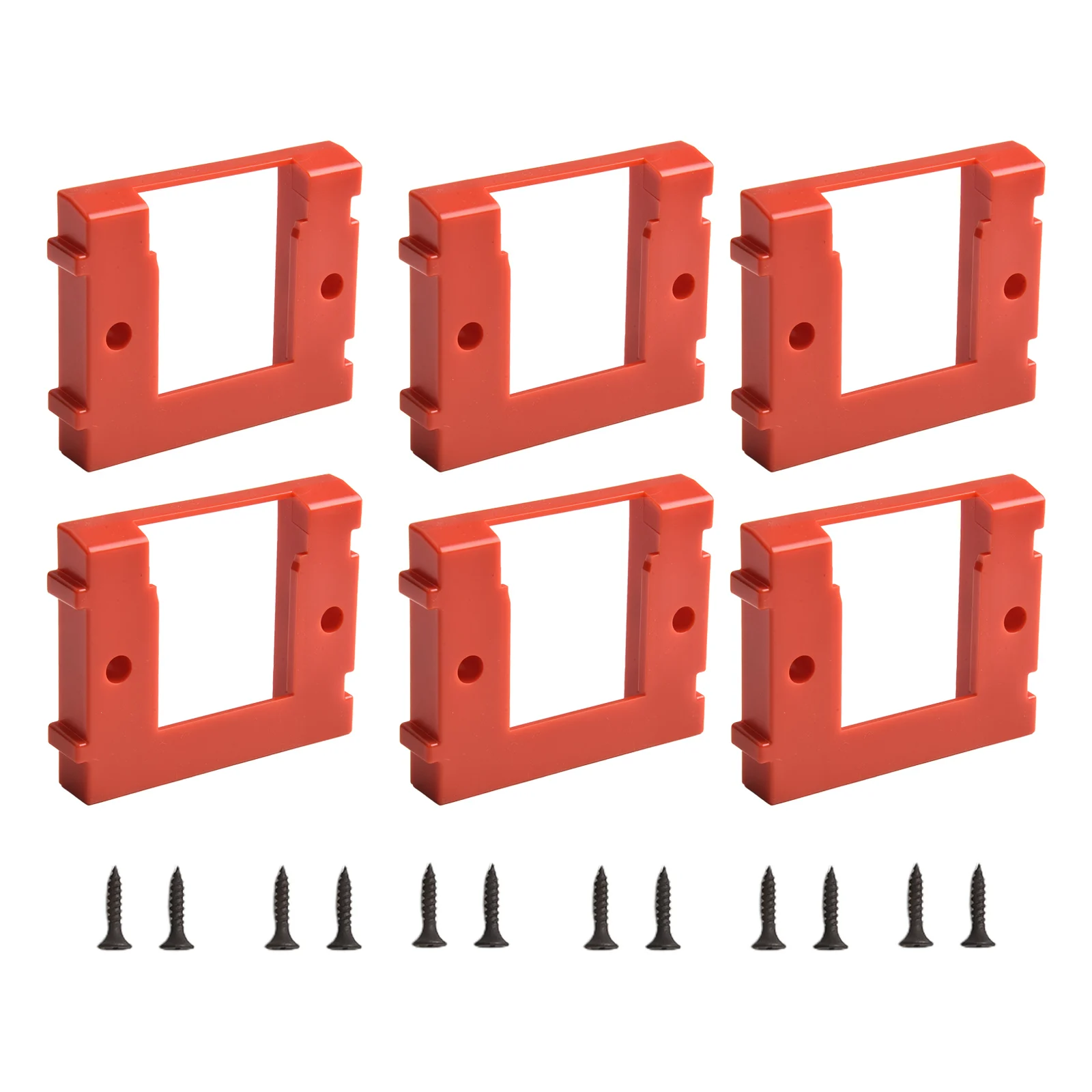 ABS Holder Storage Solution Red 8.3*7.1*1.5cm Wall Mount ABS Material Lightweight Holder ABS Holder Storage Solution