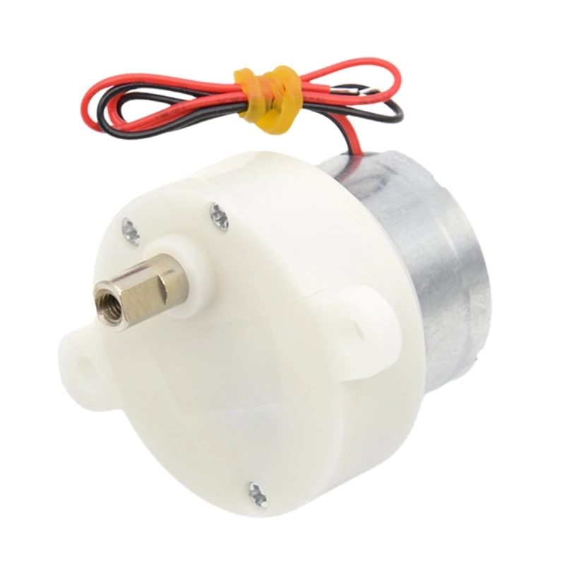 6V Slow Speed Small 300 Gear Motor Reduction Motor Plastic Gearboxes for Stage Light/Toy Car Boats Model Enduring Q0KF