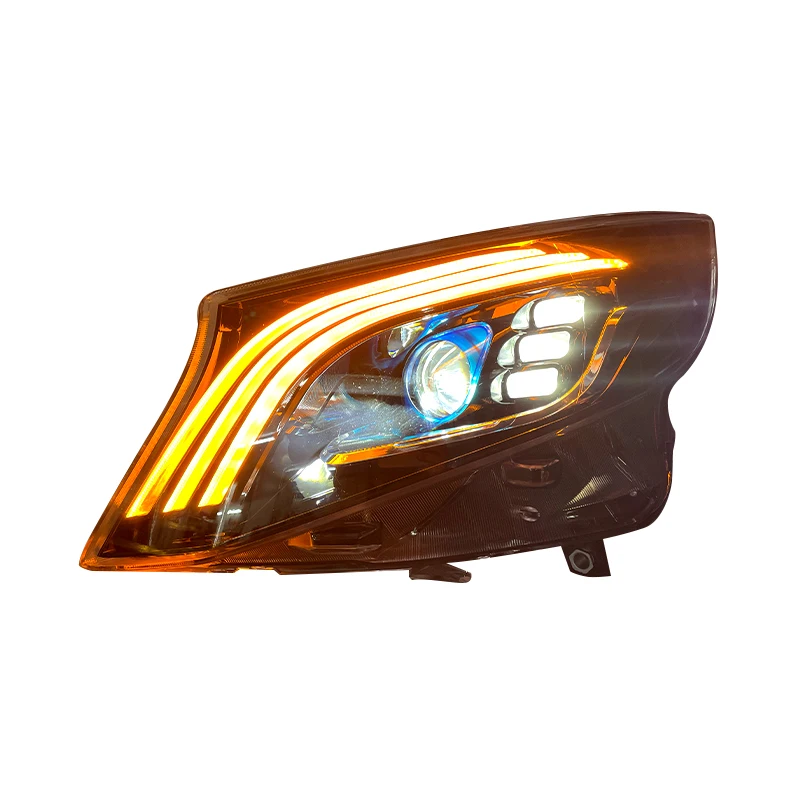 

DJZG Hot Selling Auto Light System Turn Lamp Modified LED Car Headlight for Mercedes Benz Vito vclass W447 V250 V260