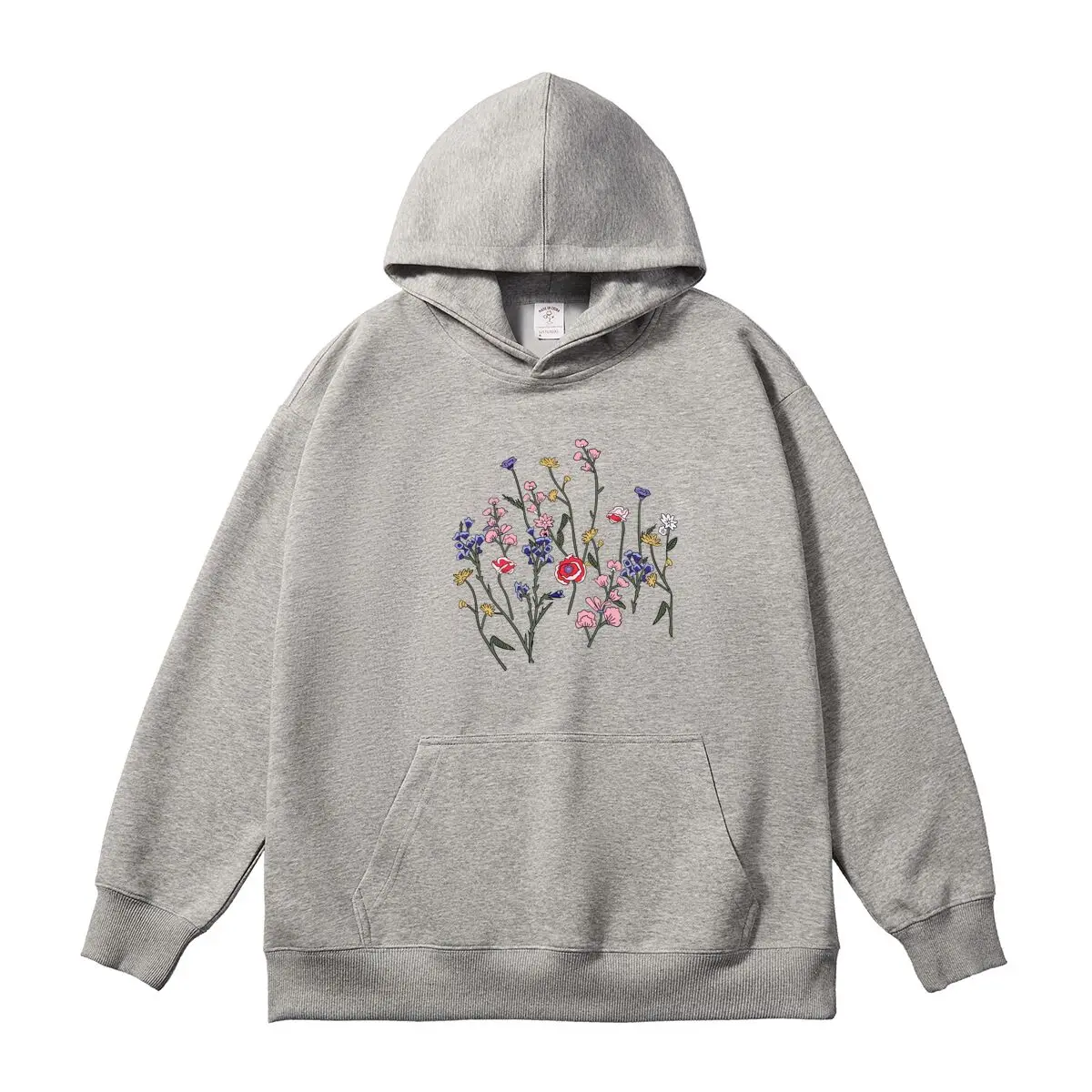 Women's Hoodies Oversized Colorful Flowers Graphic Printed Sweatshirt Female Classic Hooded Pullover Autumn Thick Sportswear