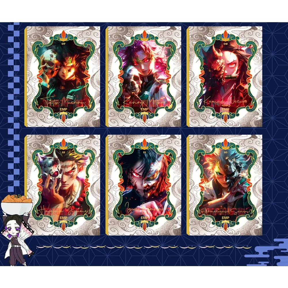 Genuine Demon Slayer Cards Popular Anime Tomioka Giyuu Kamado Tanjirou Character Portrait Cards Booster Box Kids Hobbies Gifts