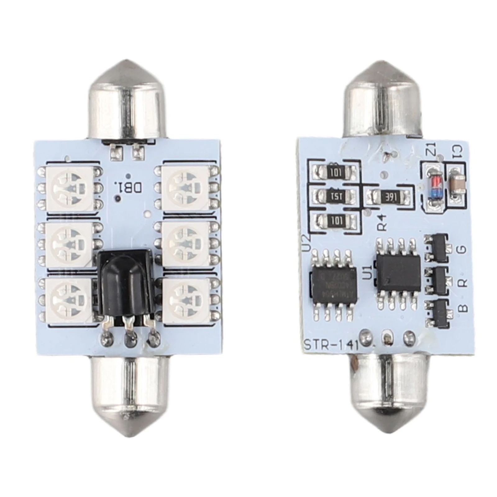 2 PCS Set Reading Light 90-100LM W Controlled By Flash Mode Multi Color Controlled Car Interior Dome Reading Light