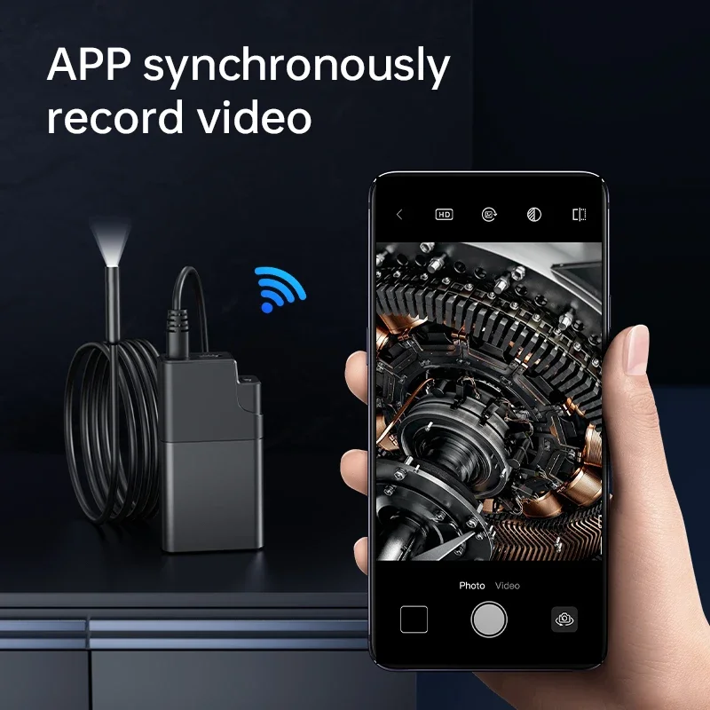Anesok W500 المنظار ثعبان واي فاي صندوق مقاوم للماء IP67 منظار USB 3.9/5.5/8 مللي متر Borescope لنظام أندرويد وiOS