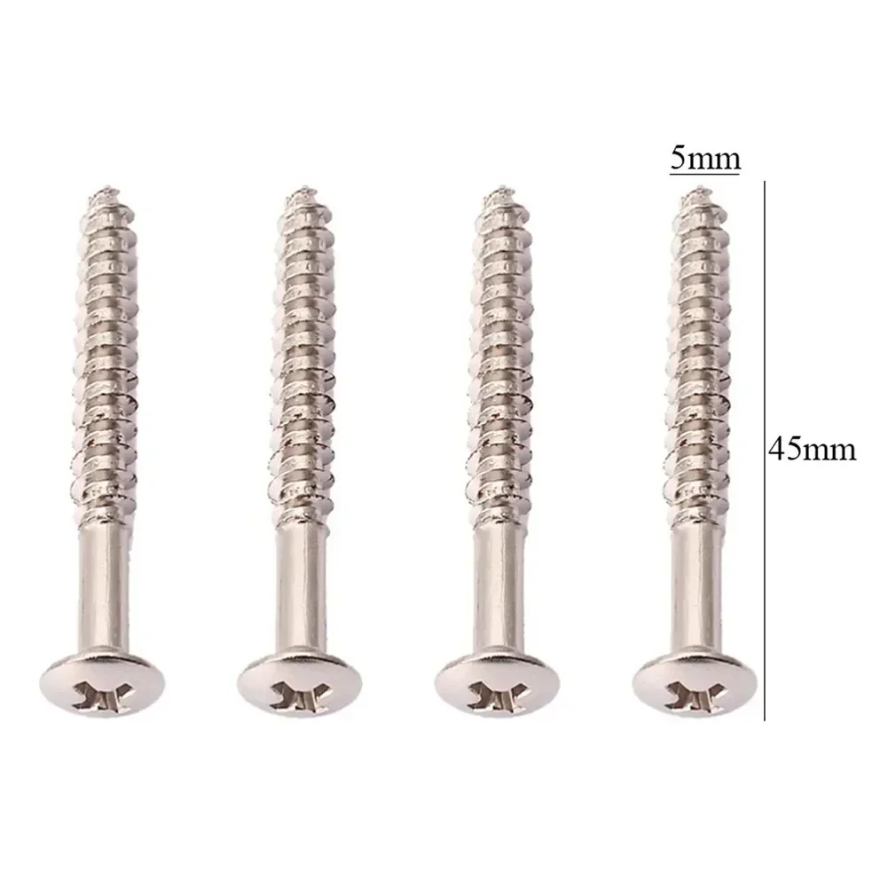 20PCS Guitar Neck Plate Screws Metal Neckplate Screws Chrome/Black/Gold Musical Instruments Guitar Parts For SQ Electric Guitar