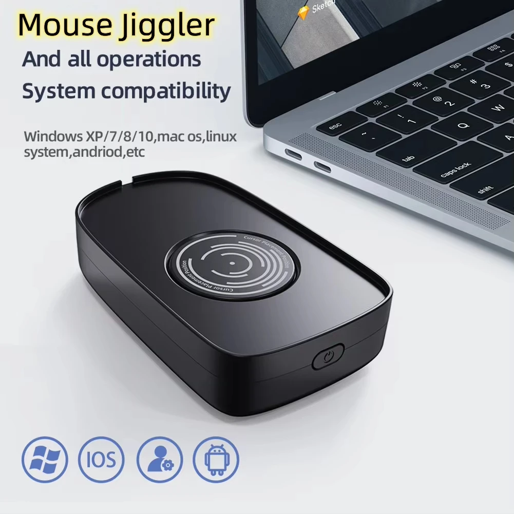 Virtual Mouse Mover Anti-sleep Automatic Movement To Prevent Computer Lock Screen With ON/OFF Switch Undetectable Mouse Jiggler