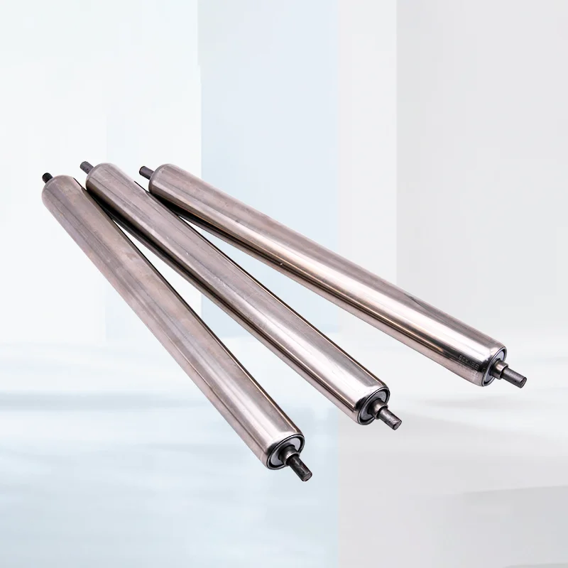 1Pcs 201 Stainless Steel Roller Conveyors Total Length 200 250 300 400 500mm Gravity Transmission Replacement Part