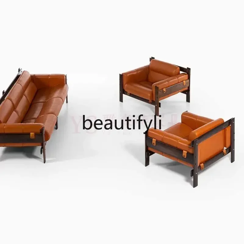 TTT  New Chinese-style B & B Apartment Hotel Model Room Showroom Retro Designer SofaEsmt163