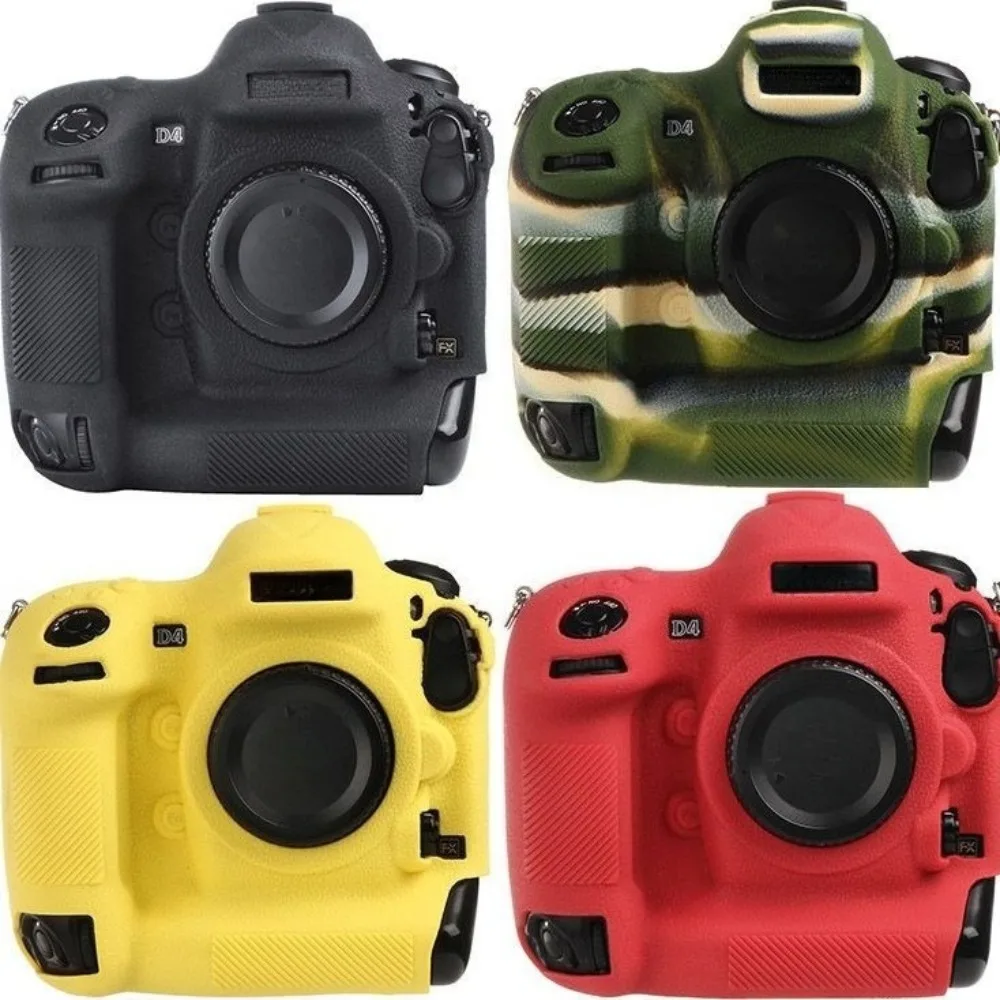 

Силиконовый чехол для камеры Nikon D4/D4S, защитный чехол, противоскользящий дизайн с узором личи, мягкий силиконовый чехол-сумка для камеры.