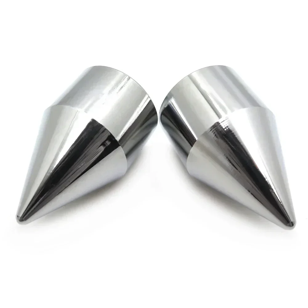 Universal Motorcycle Billet Spiral Spike Bar Ends Weights for Suzuki GSXR,Honda CBR, Yamaha YZF, Kawasaki NiNja CHROME