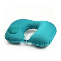 U-Shape Travel Pillow Airplane Inflatable Neck Support Cushion For Sleep Rest Folding Press Type Bed Pillows