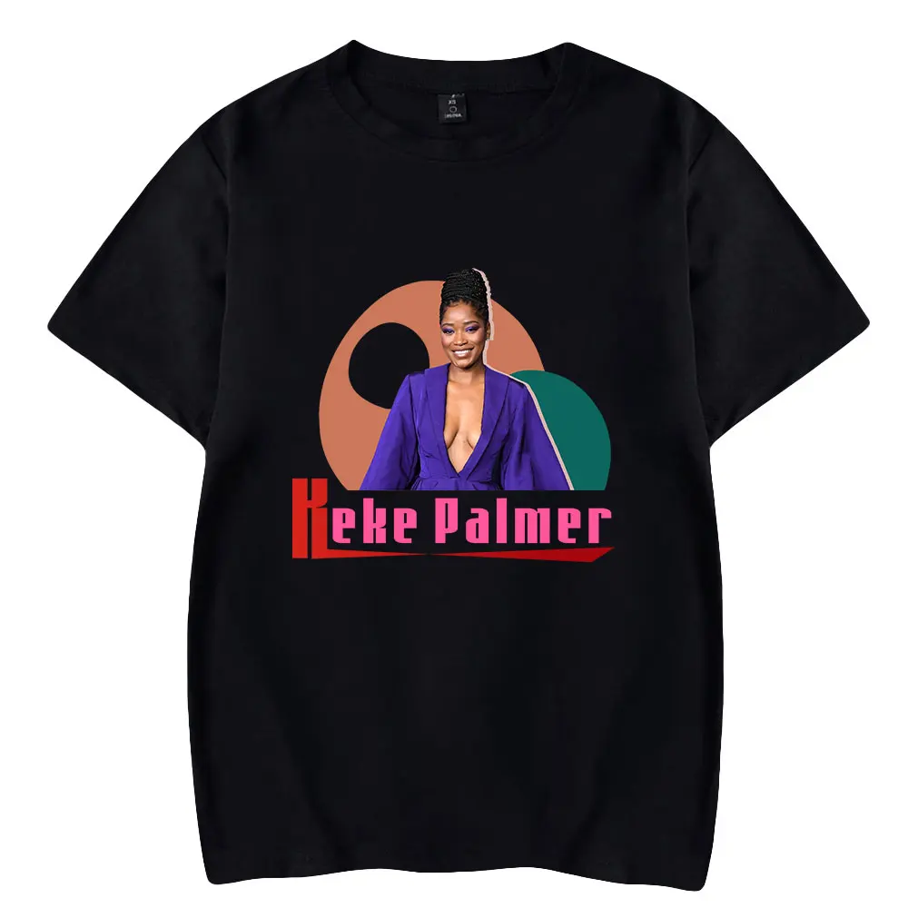 

Keke Palmer Tshirt Unisex Crewneck Short Sleeve Men Women T-shirt Casual Style American Pop Star Fashion Clothes