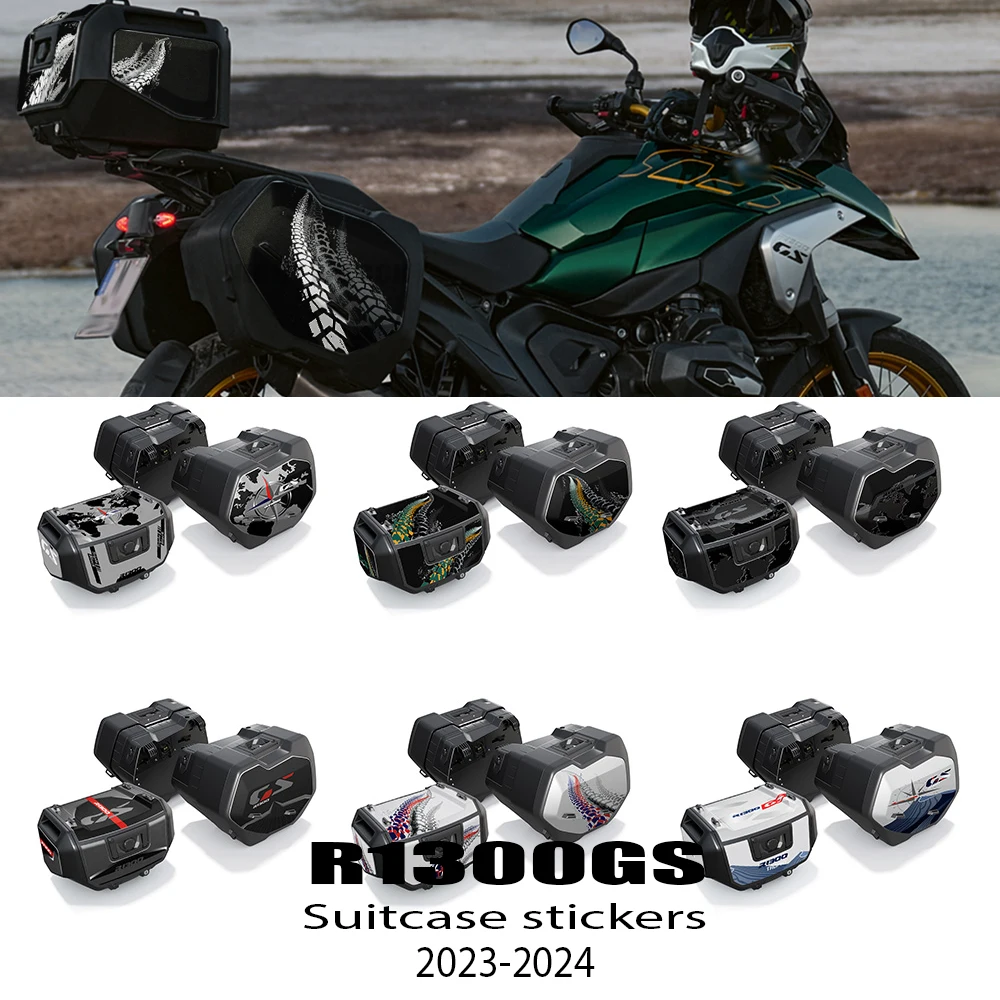 For BMW R1300GS R 1300 GS 1300 Option 719 Triple Black Trophy 2023-2024 Motorcycle Suitcase Stickers Protective Decal