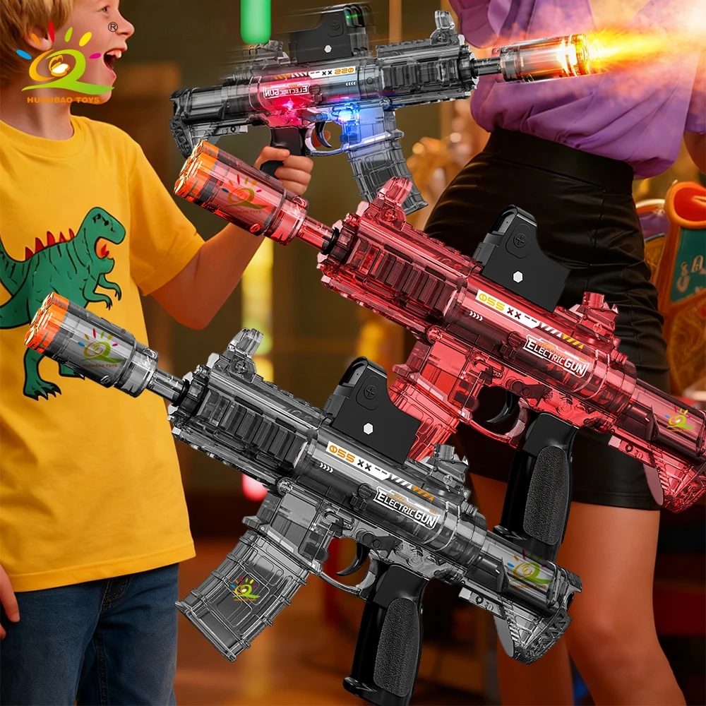 HUIQIBAO Electric Smoke Light M416 Rifle Gun Toy With Light Linkage Gun Outdoor Holiday Christmas gifts for Adult Boys