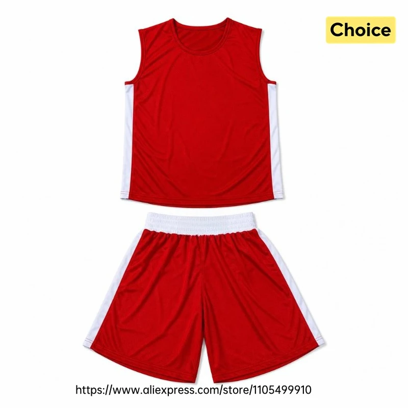 Unisex Muay Thai Boxweste und Shorts Set Komfortables Sportoutfit für MMA Kickboxen Sparring Kampfsport Laufen Fitness-Training