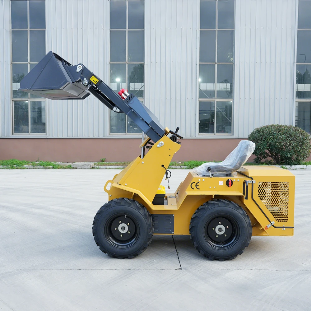 

EACHAN China 4WD Mini Skid Steer Loader Garden Wheeled Skid Steer Loader Home Snow Removal Diesel Skid Steer Loader Customized