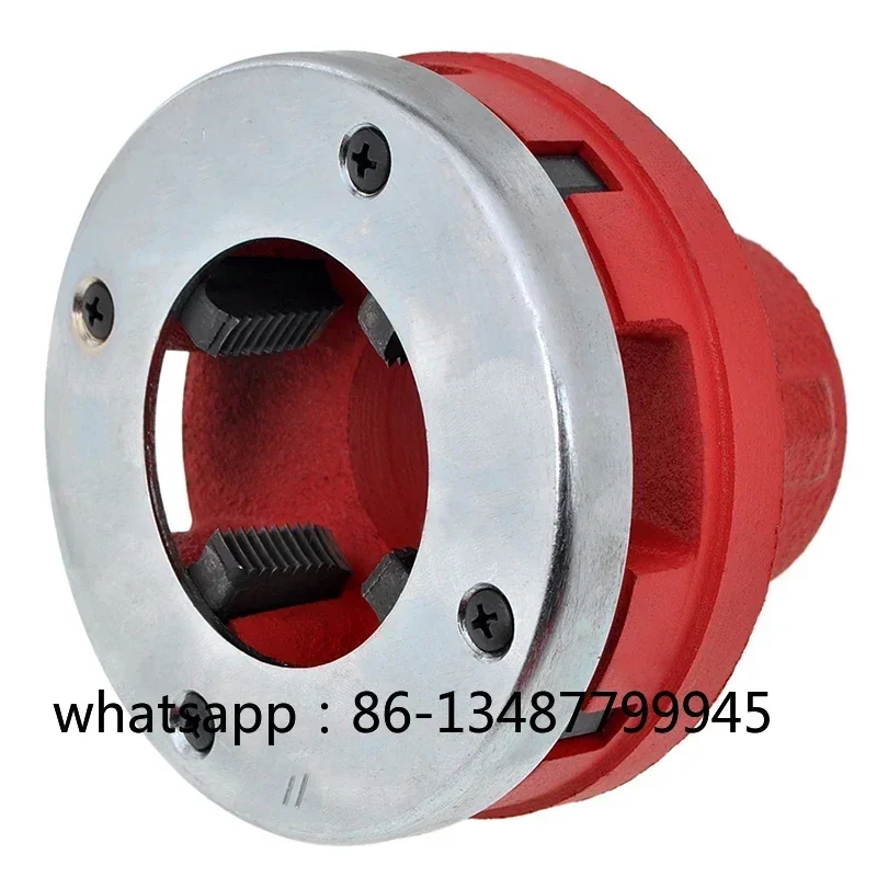 

НОВЫЙ 4-точечный прочный нарезной станок для винтов 1,2 дюйма, ручной нарезной станок для водопроводных труб, набор для нарезания резьбы с поворотной пластиной