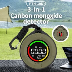 FABISENSE Mini Carbon Monoxide CO Leak Detections with Magnetic Suction, 3-in-1 Temperature Humidity Sensor for home RV Travel