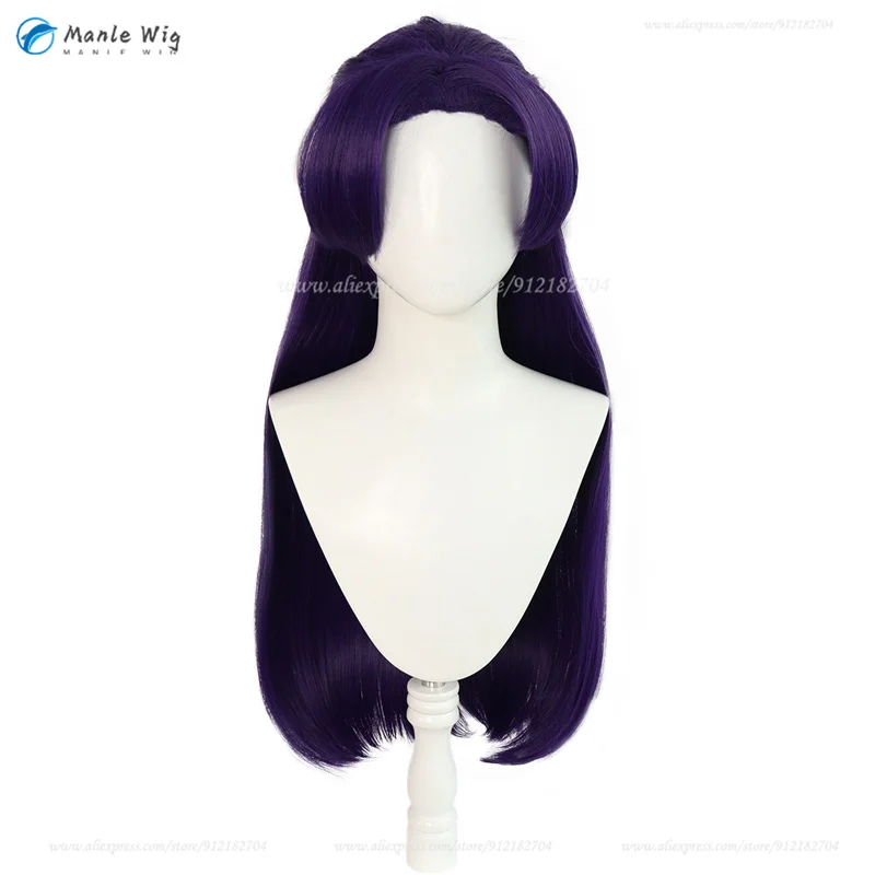 Anime  Cosplay Wig Purple Jinshi Cosplay Wig Heat Resistant Synthetic Hair Halloween Party Wigs + Wig Cap