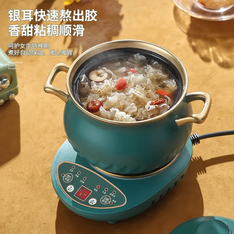 وعاء صحي منزلي جديد متعدد الوظائف من السيراميك ماكينة صنع الشاي الزجاجية الأوتوماتيكية مكتب وعاء الحساء الكهربائي الصغير سبليت ديكوتيون