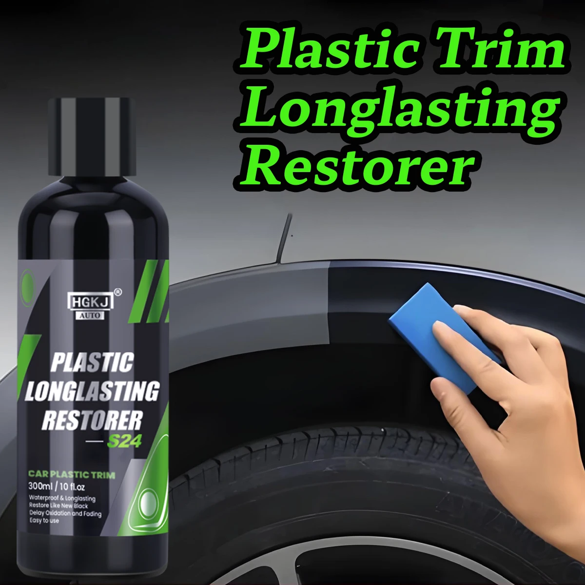 Car Plastic Restorer Back To Black More Gloss Car Cleaning Products Plastic Long Lasting Restore Repair Coating Renovator S24