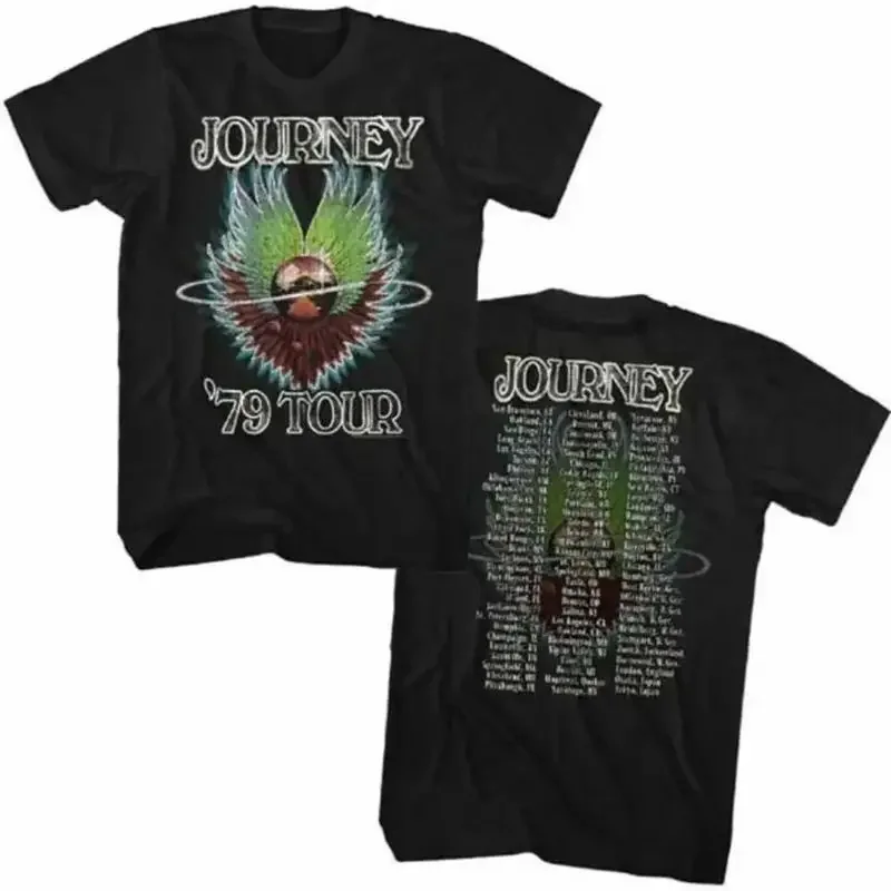 Jou-rney Vintage Concert T-shirt - 1979 Tour Men's Unisex Black Fashion Shirt