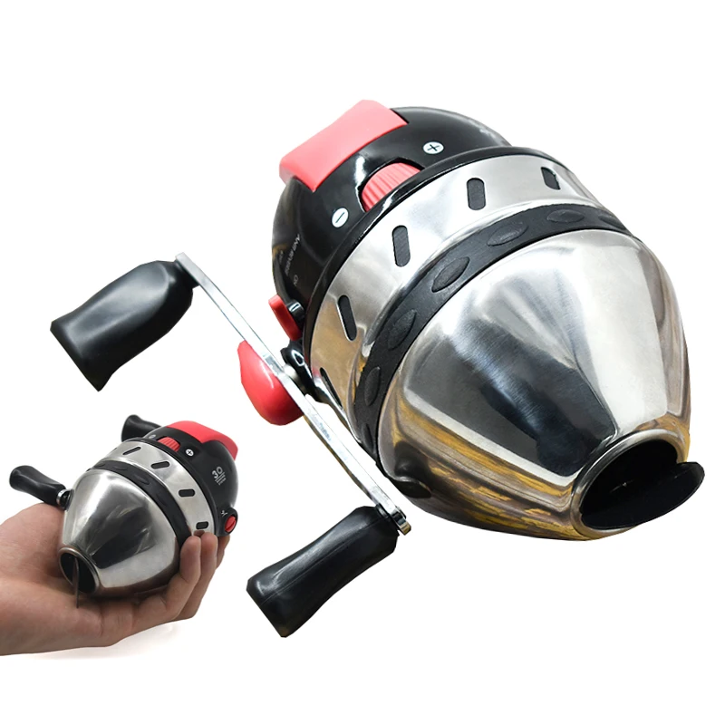 AT35 Fishing Reel 3.4:1 Enclosed Shooting Fish Dart Accessory Slingshot Hunting Fishing Reel Slingshot Accessory