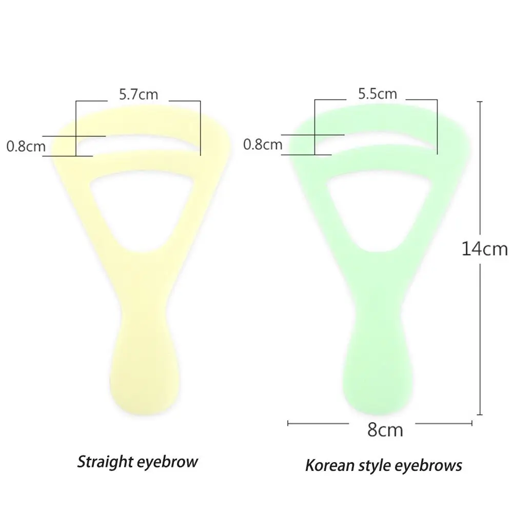 2 ピース/セット女性再利用可能なメイクヘルパーグルーミング整形型眉毛整形テンプレート描画カード眉毛ステンシル