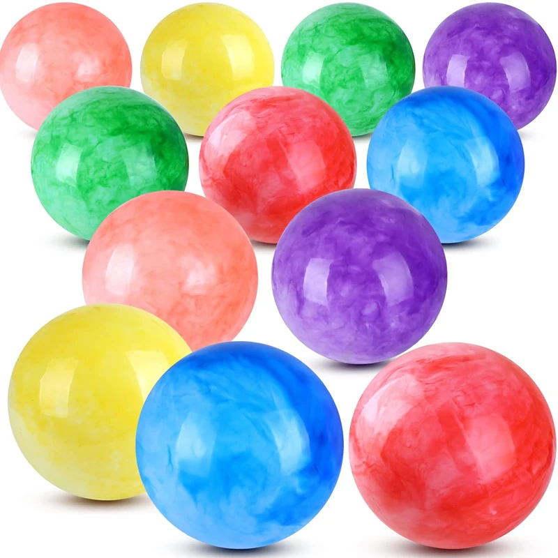 Marbleized Bouncy Balls Size 12inch Inflatable Toys For Kids Party Carnival Park Beach Playground Backyard Indoor Outdoor Games