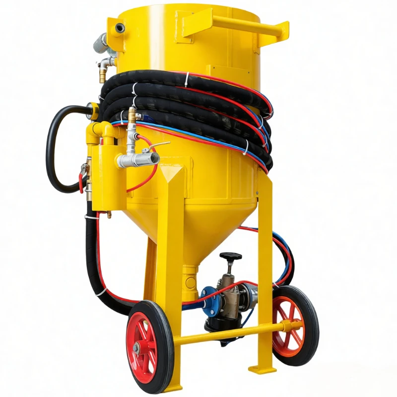 High-Pressure Cleaner Portable Sandblasting Pot Mobile Dry Manual Sandblasting Polishing Rust Removal Vacuum Sandblaster