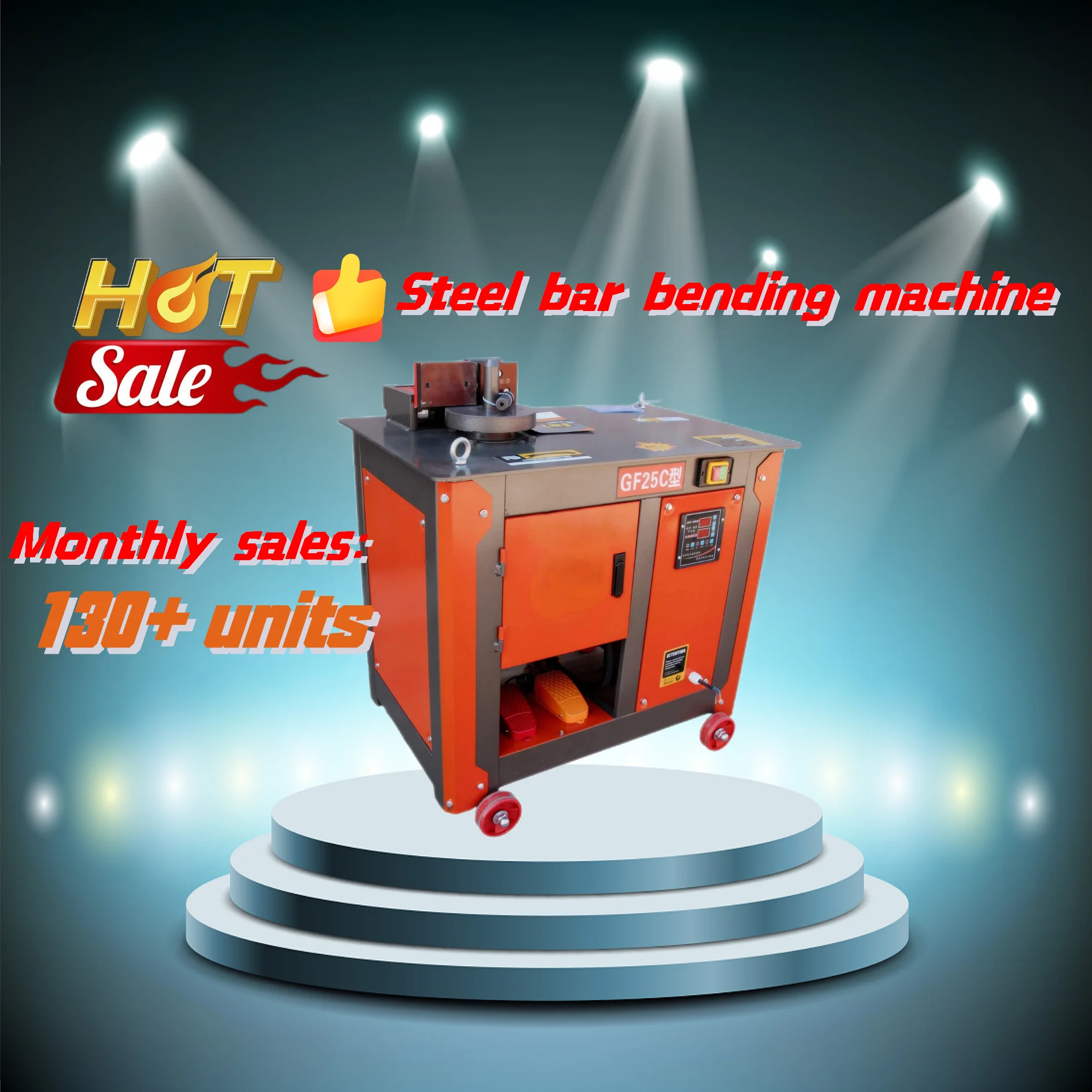The new GF 32 type CNC steel ring bending pipe machine is sui for processing various types of building steel.