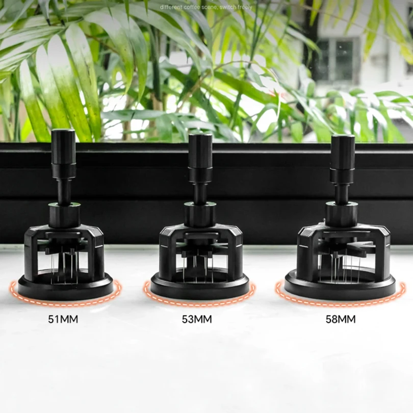 

Rotating Tamper Needle 51/53/58mm Magnetic Anti-Slip Coffee Powder Stainless Steel Coffee Cloth Powder Needle Barista Tool