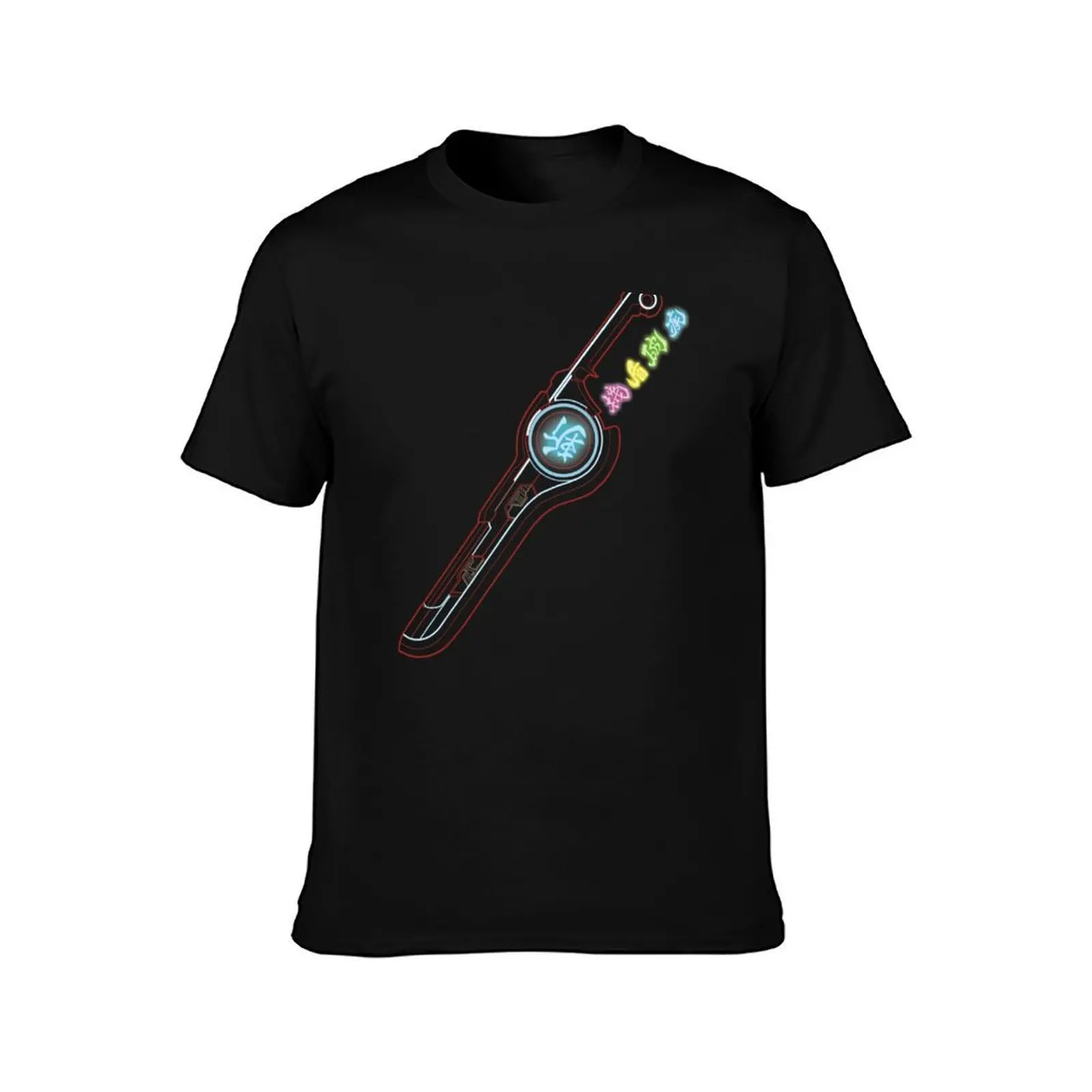 Xenoblade Monado T-Shirt, Summer Casual Cotton Tee, Oversized Streetwear Tops, Vintage Graphic Print, Loose Fit Short Sleeve