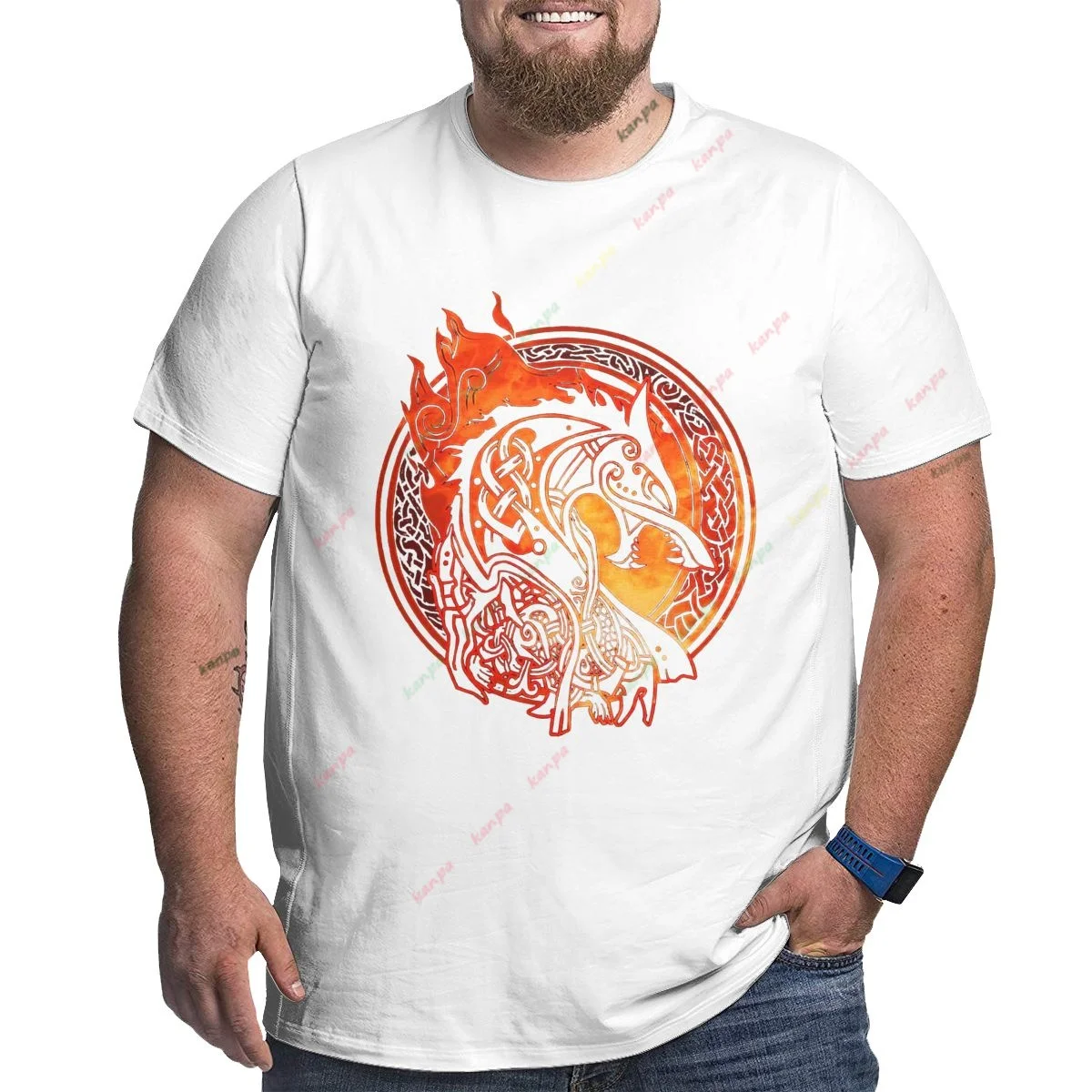 

fiery dragon Print Graphic T Shirt For Men T-Shirts Summer Trend Harajuku Oversized Short Sleeve Leisure 6XL