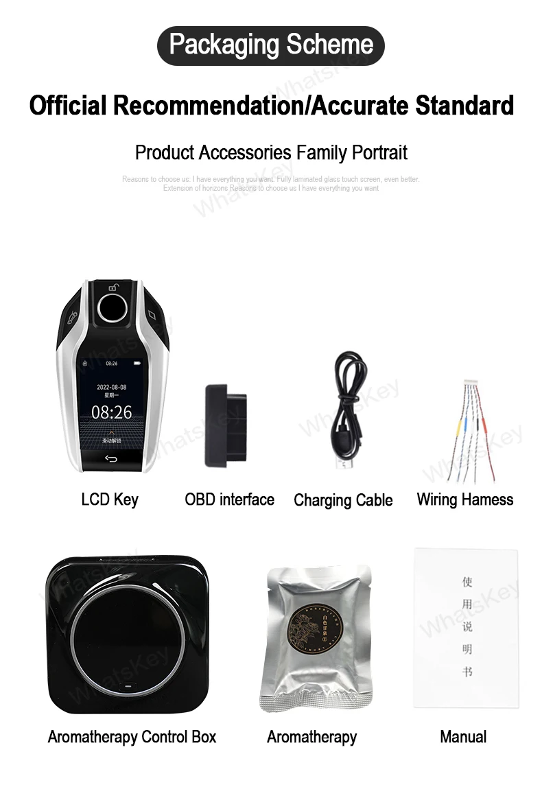 CF618 Pro Zmodyfikowany uniwersalny zdalny inteligentny system zapachowy LCD Oczyszczacz powietrza do BMW Do VW Do KIA Do Audi Keyless Entry