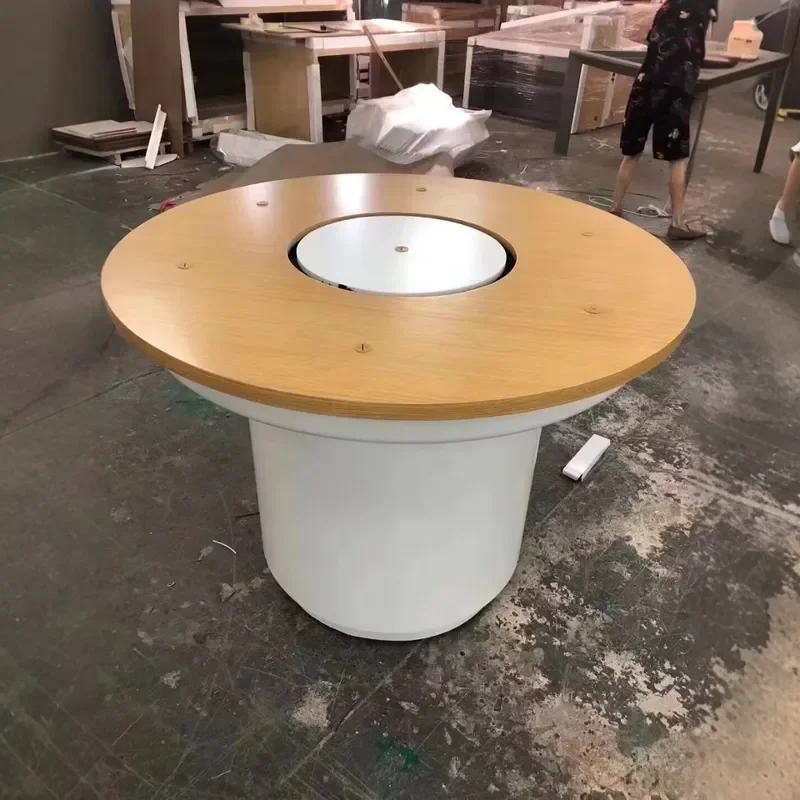 for Creative Luminous Round Showcase Product Display Table Technology Exhibition Cabinet Exhibition Hall Booth Special-shaped