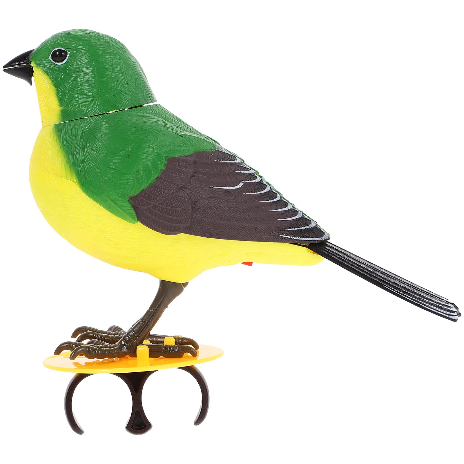 

Electric Sound Control Singing Bird Plastic Plaything Decorative Living Room Office Stimulation Interactive Funny Bird Craft