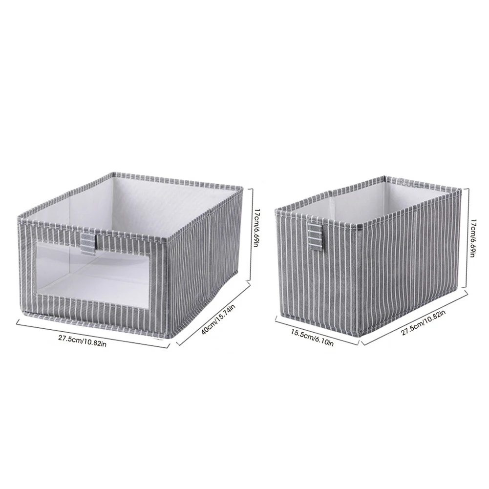 Cube de rangement pliable domestique, bacs de rangement, grande armoire, panier, boîte en tissu pour jouets, gril, fenêtre transparente, évaluation