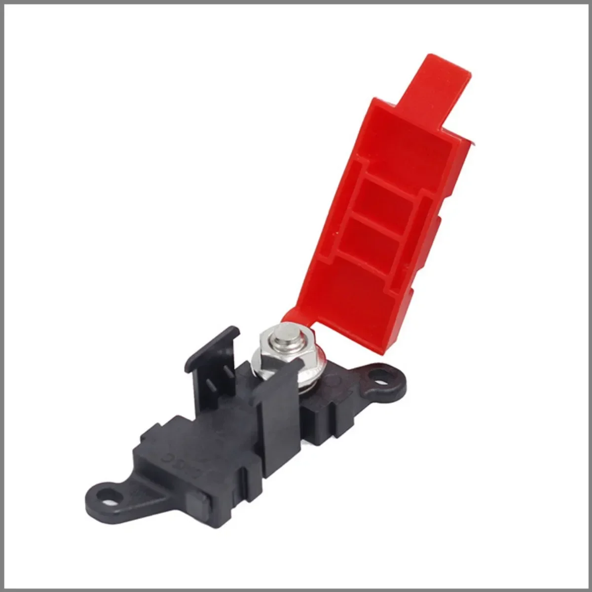 Car and RV Modified Single M8 Stud ANS Fuse Holder Power Distribution Input Module with Dust Cover