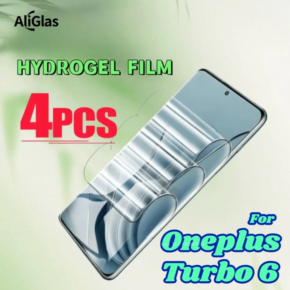 

4PACK For Oneplus Turbo 6 Clear TPU Soft Hydrogel Film Sticker Screen Protector Suitable for Oneplus Turbo 6 Glossy Shatterproof