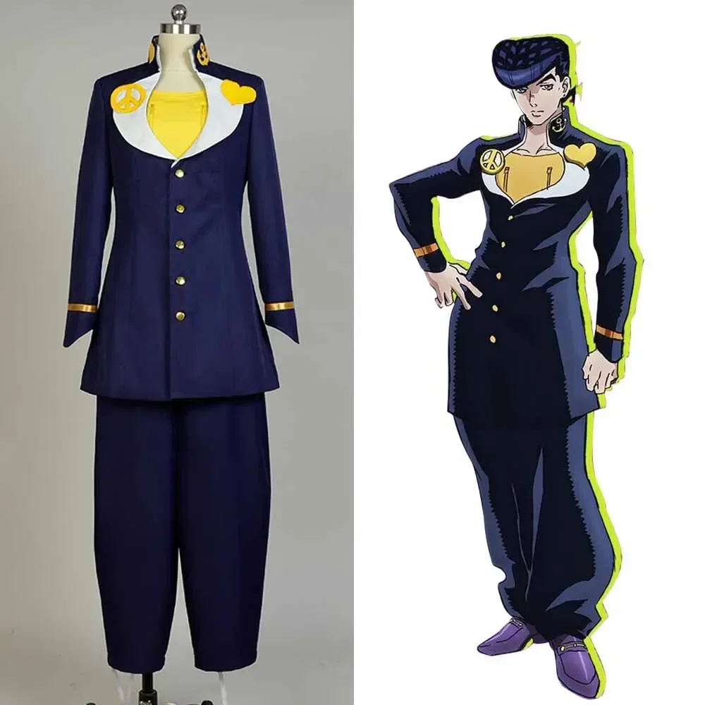 

JoJo's Bizarre Adventure Josuke Higashikata Cosplay Costume Man Full Set 2025 Hot Sale