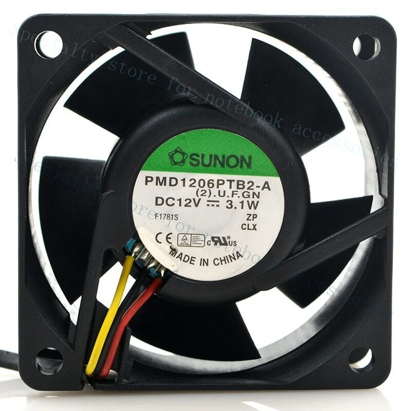 A+ SUNON PMD1206PTB2-A DC 12V 3.1W 6CM 6025 60x60x25mm 3-Lines Cooling Fan