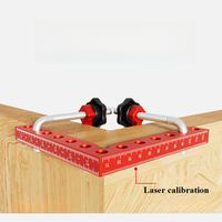 1set 90° 120mm L-Shaped Auxiliary Fixture Splicing Board Positioning Panel Fixed Clip Carpenter's Square Ruler Woodworking Tool