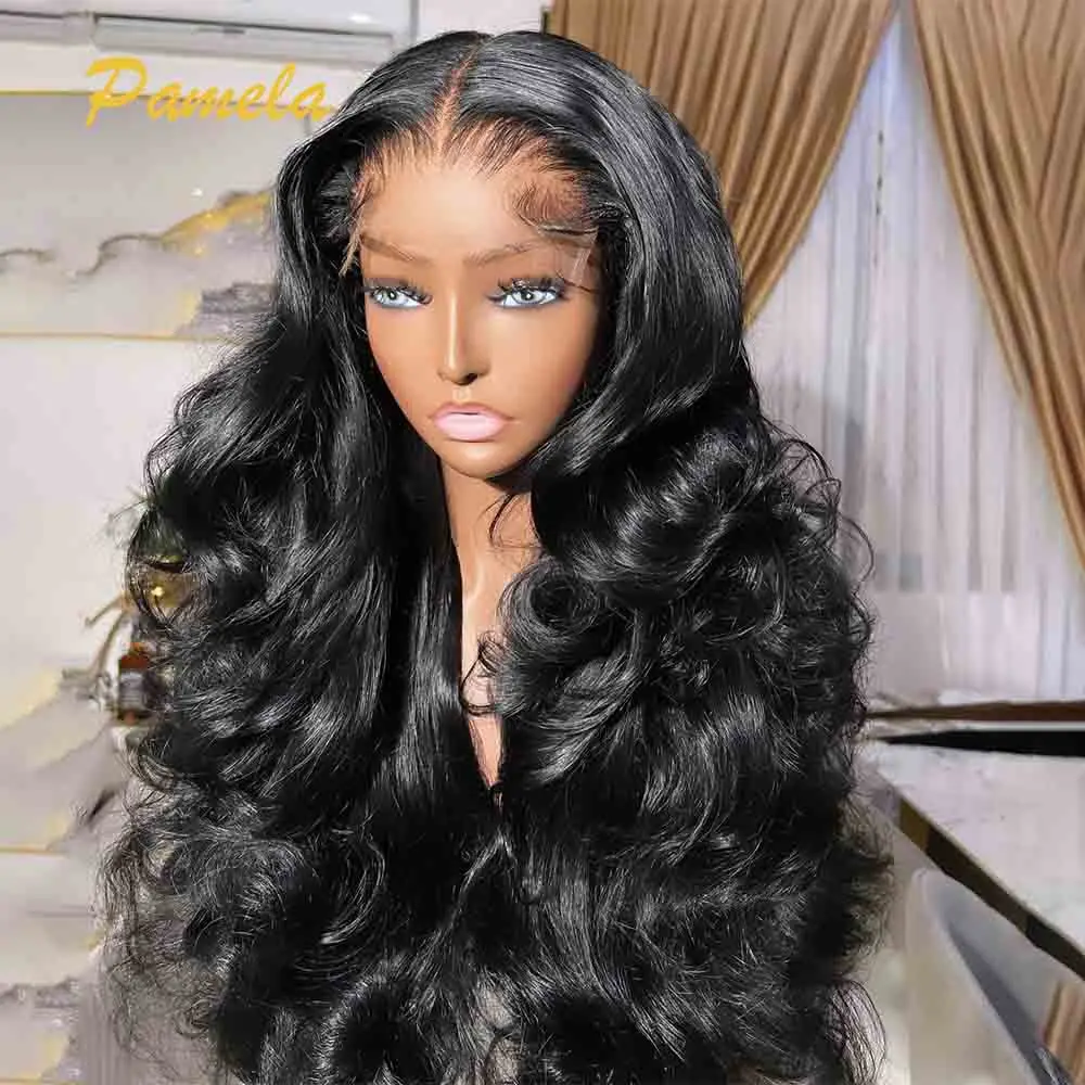 

Super Double Drawn 250% Density Loose Deep Wave 13X6 HD Transparent Lace Front Glueless Wig Human Hair Ready To Go Pre Plucked