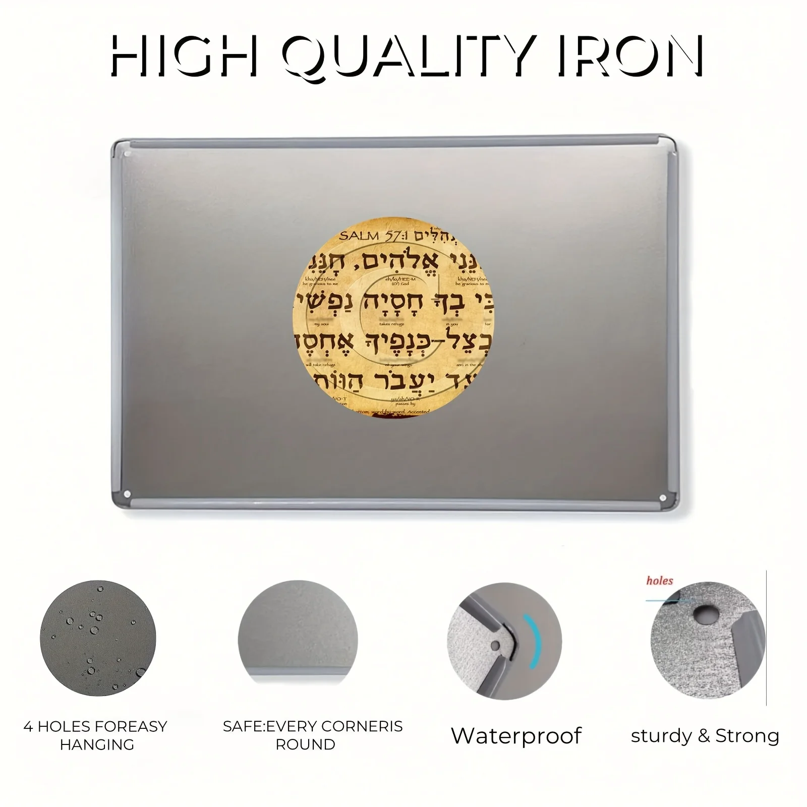 CIFBUY Vintage Aluminum Wall Art Waterproof Durable Rustproof Metal Sign For Home Office Room Decor view 4