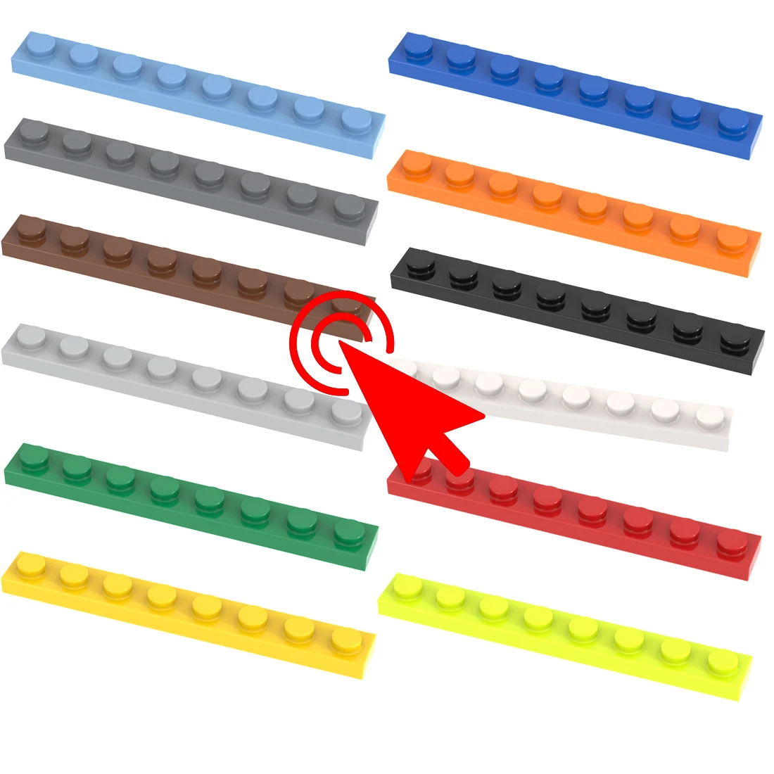 [Funbrick] 50&100&200 Stück Platte 2x4 3020 Kompatibel mit Bekannter Marke Bausteine Klassische Bausteine Spielzeug MOC DIY – Detail 6