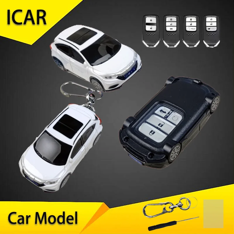 

Для Honda Vezel Модель автомобиля Чехол для ключей для City Civic CR-V HR-V Jazz Odyssey Vezel Smart Remote Key Cover Брелок Аксессуары
