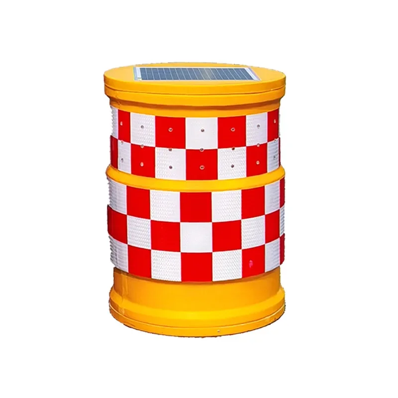 FRP Solar Intelligent Anti-Collision Bucket for Road Construction Safety Warning Reflective Arrow Bucket