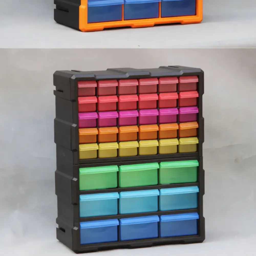Portable Drawer Cabinet For Small Parts Hardware Screws Nails Electronic Components Desktop Storage Organizer Box