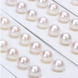 Wholesale Perlas Reales Naturales Freshwater 2A 3A 4A Small Size Round Pearl for Make Jewelry DIY Necklace Bracelet Earrings