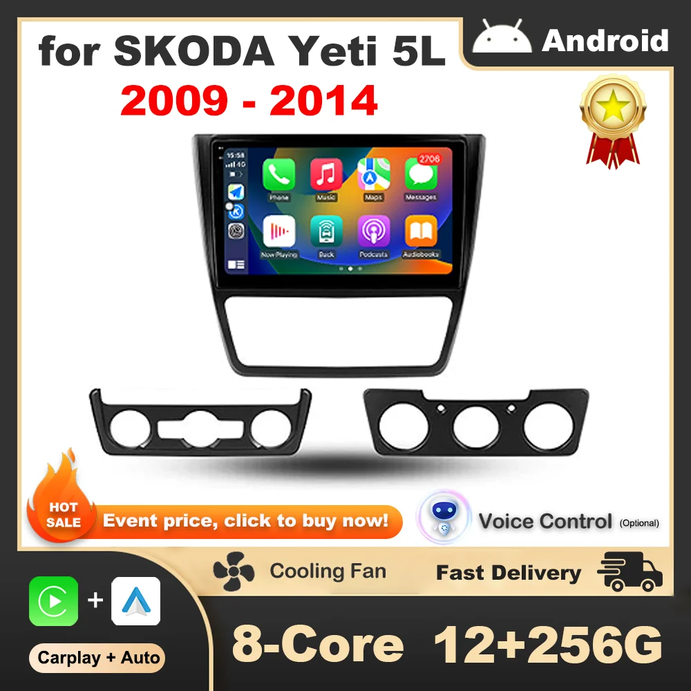 

for SKODA Yeti 5L 2009 - 2014 10.1 inch Android Intelligent System Car Radio Video Multimedia Player GPS Navigation Split Screen